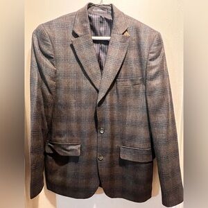 Joseph Abboud Charcoal Checkered Blazer